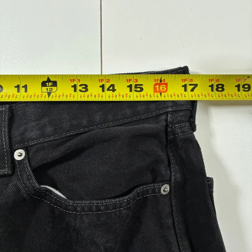 Levis 505 Regular Fit Jeans 34x31 Black Straight Leg Denim USA Cowboy